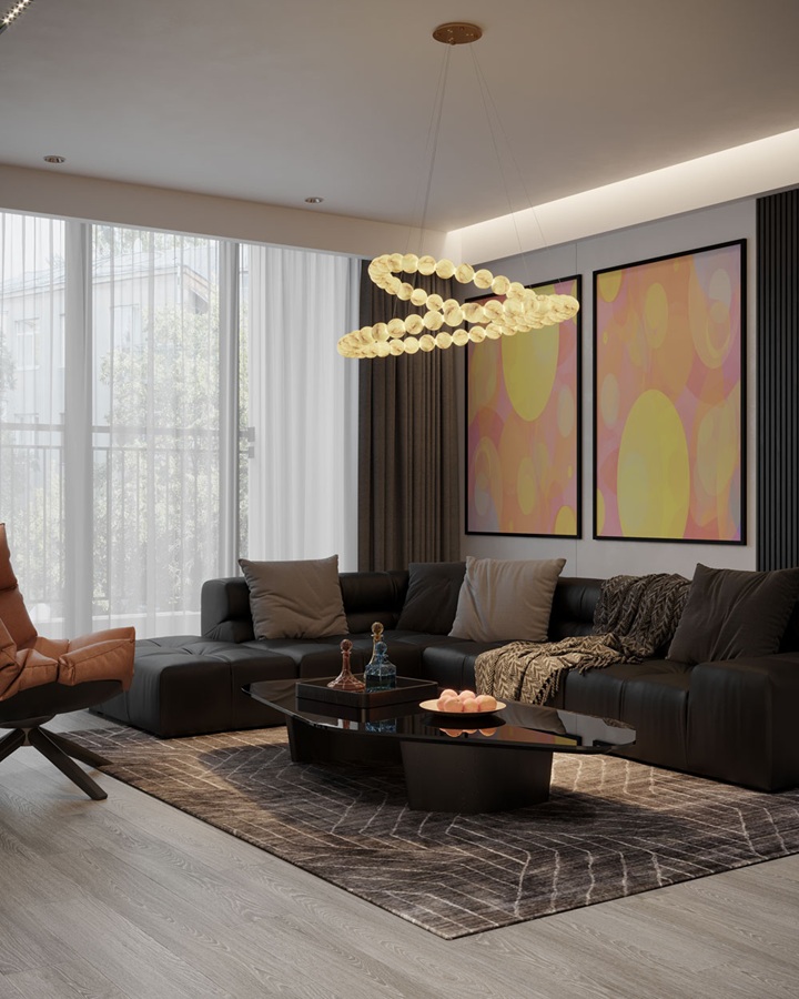 Lampa wisząca Coralys Maxlight made by Maxfliz, listwy LED